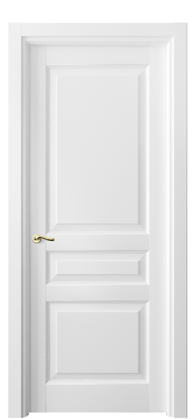 Дверь межкомнатная 0711 МБЛ . Цвет Матовый белоснежный. Материал Гладкая эмаль. Коллекция Лигнум. Картинка.