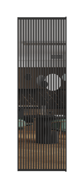 Межкомнатная дверь АЛПЛ040.07 Crystalvision ЧЕР. Цвет Алюминий Черный. Материал Алюминий. Коллекция Formato. Фото. Дверь межкомнатная АЛПЛ040.07 Crystalvision ЧЕР. Цвет Алюминий Черный. Материал Алюминий. Коллекция Formato. Картинка.